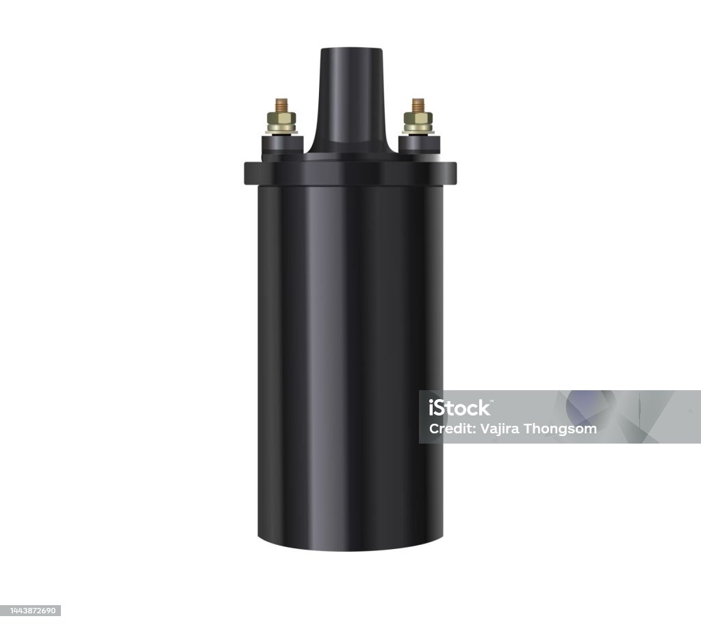 Engine Coil Drawing Engine Ignition Coil Cylinder Shape 3d Vector Rendering Stock Photo ...
