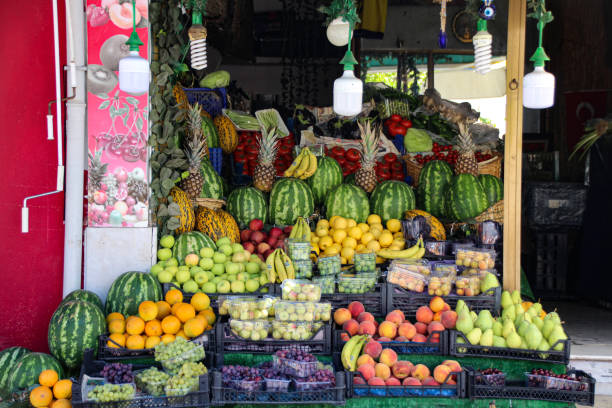 istock beautifully arranged fruits and vegetables 1443882812
