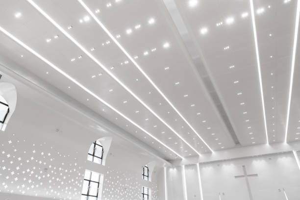 istock Low angle vision of church ceiling 1443889912