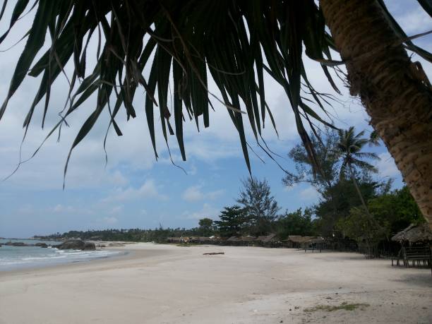 istock Beautiful beach view at Rambak Beach Bangka Island 1443894526