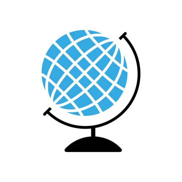 Vector illustration of Earth globe icon, earth planet, logo...