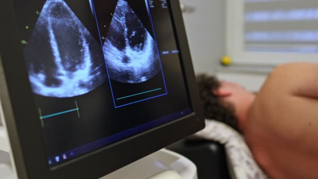 Man having an ultrasound examination