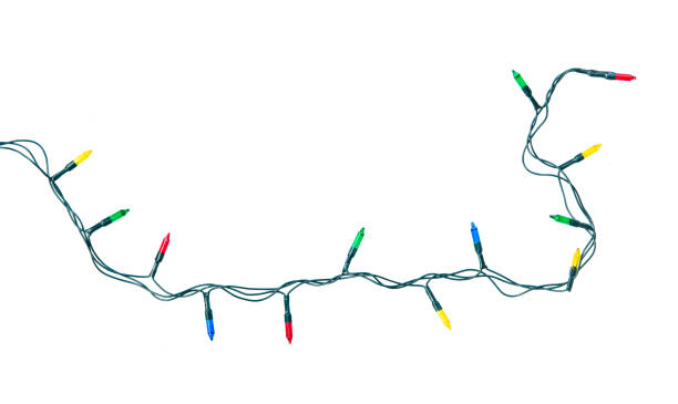 istock Christmas lights isolated on white 1443902235