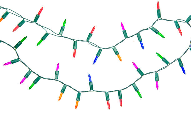 istock Christmas lights string isolated on white background with clipping path 1443902714
