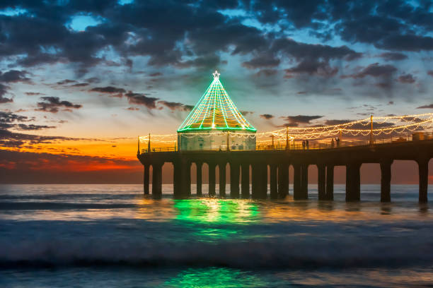 istock Manhattan Beach Pier Christmas 1443907169