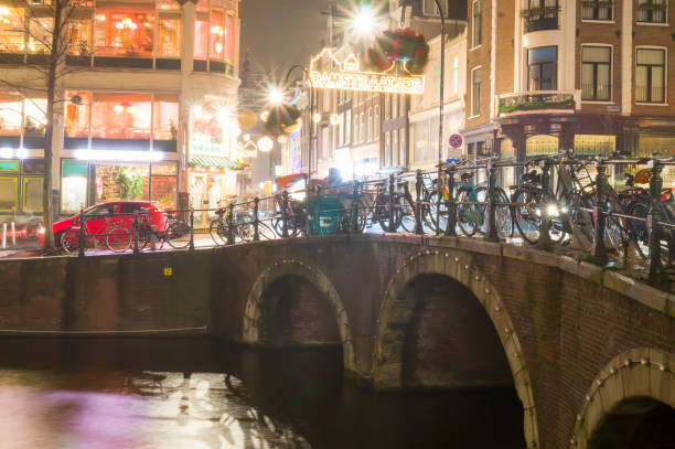 istock Amsterdam pictures by night at long exposure 1443907698