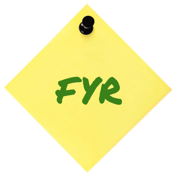 istock For your reference acronym FYR green marker written business initialism text, corporate scrutiny information recipient advice report, detailed actionable info forwarding concept, isolated yellow post-it to-do list sticky adhesive note abbreviation sticker 1443909267
