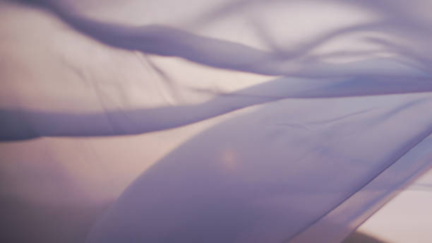 istock White transparent fabric waving on the wind 1443911526