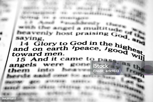 Bible Scriptures About The Birth Of Jesus Christ Savior Of The World Stock Photo - Download Image Now