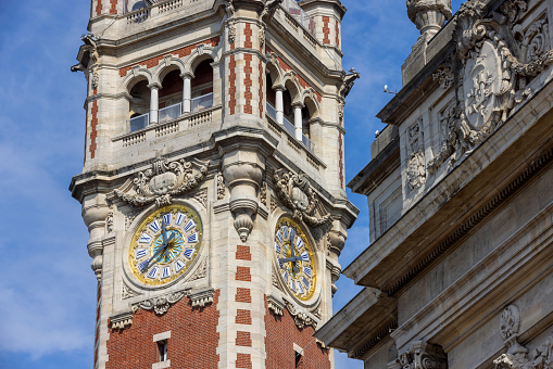 Pordenone, Italy. Architecture of Pordenone town hall.