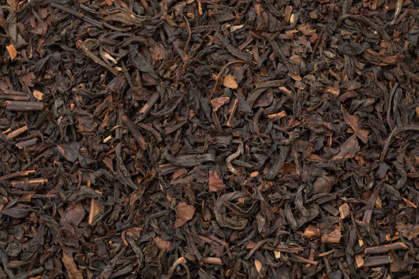istock Formosa Oolong dried tea leaves close up full frame 1443926854