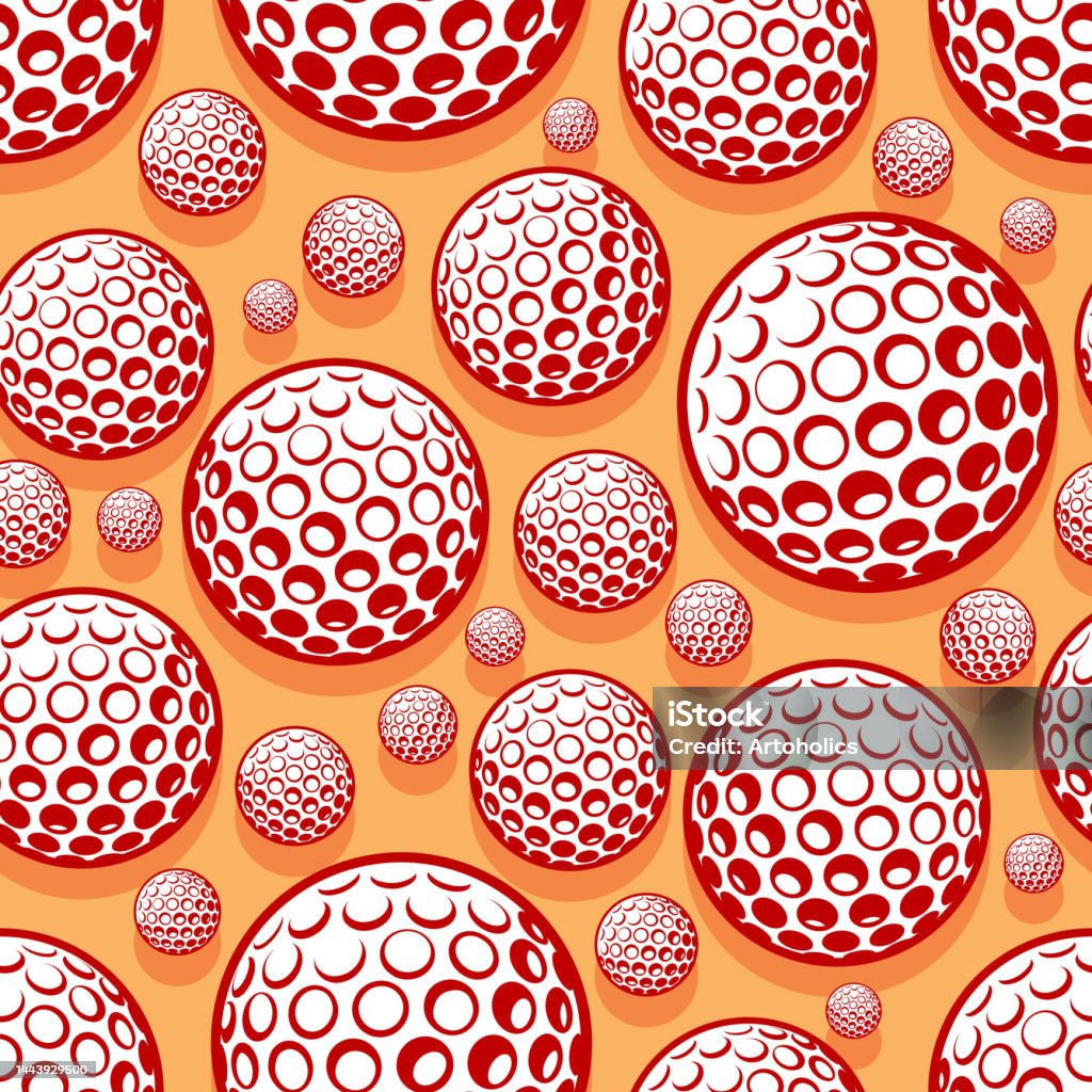Golf Pattern Abstract Golf Wallpaper Design Vector Image Repeating Tile Background Of Golf ...