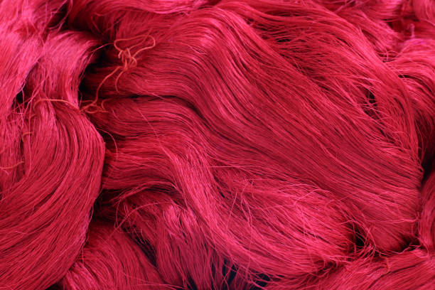 istock Red Background from a pile of red yarn 1443932889