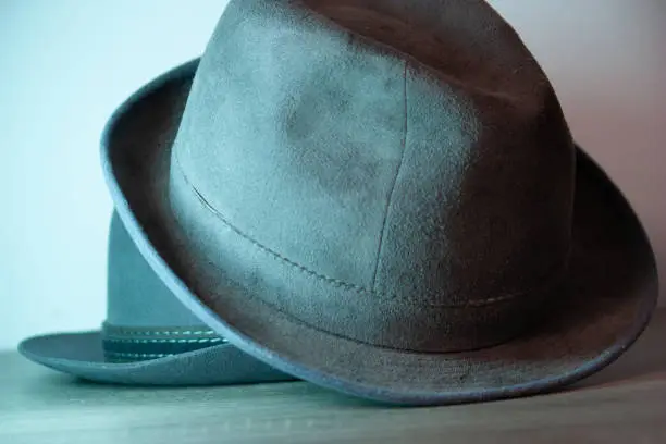 Men's hat, Classic look, Vintage look, Retro look.