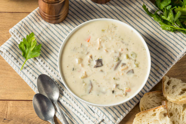 istock Homemade Chicken and Wild Rice Soup 1443938405