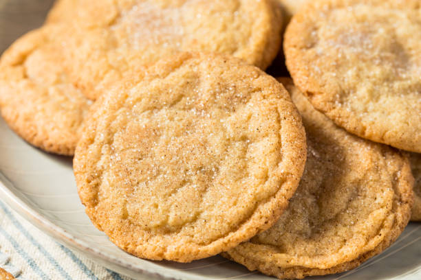 istock Homemade Organic Snickerdoodle Cookies 1443938496