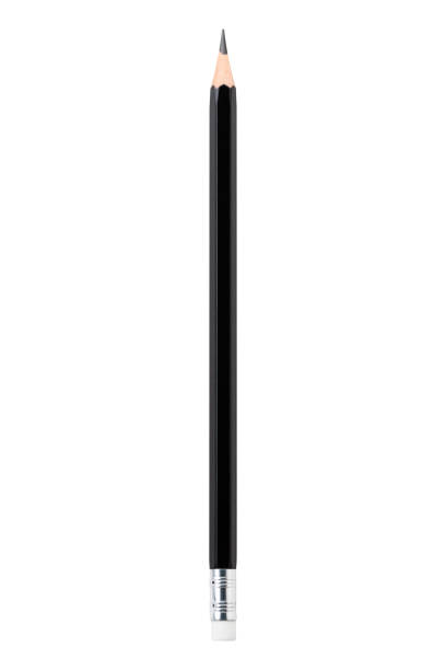 istock Pencil with eraser on white background 1443947734