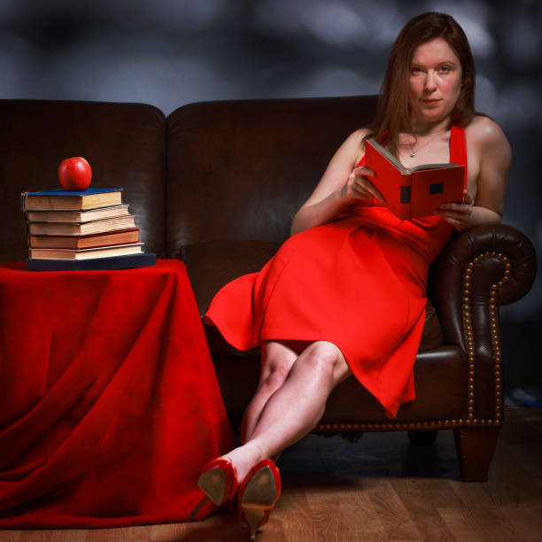 Young Woman Reading a Book