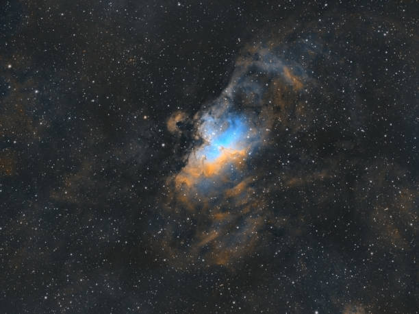Pillars of Creation M16 Nebula stock photo