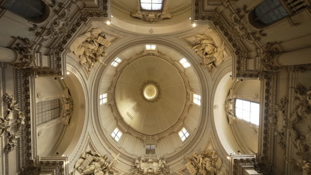 The Sanctuary of Santa Maria della Vita interior of traditional Catholic Church. Beautiful Western architecture