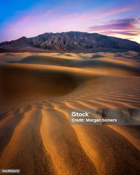 Desert Sand Dunes In Death Valley National Park Stock Photo - Download Image Now - Adventure, Arid Climate, Atmospheric Mood