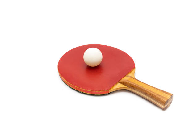 istock Ping pong racket, isolated on white background. 1443957169