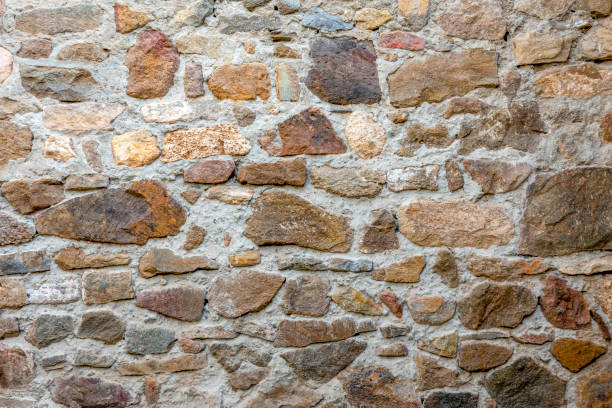 돌담 배경기술 - wall stone textured old 뉴스 사진 이미지