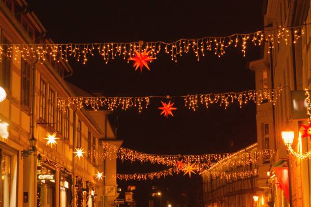 istock Christmas lights in the city 1443961318