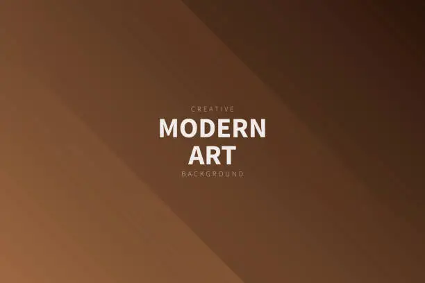Vector illustration of Modern abstract background - Brown gradient