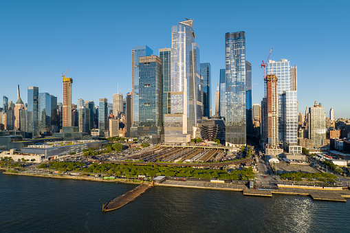 Aerial View of the beautiful New York City architecture