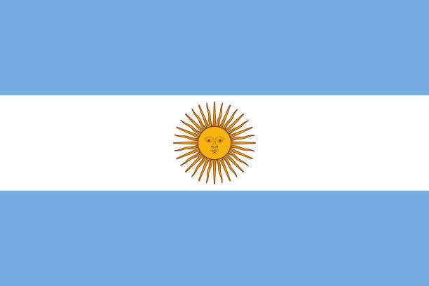 offizieller hintergrund der argentinischen nationalflagge - argentina qatar stock-grafiken, -clipart, -cartoons und -symbole