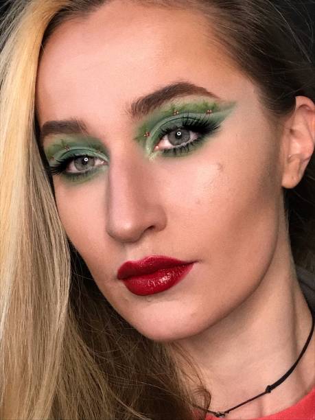 istock Creative makeup art on female face 1443969913