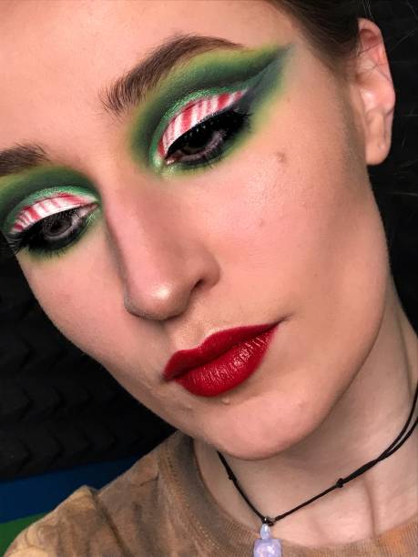 istock Creative makeup art on female face 1443969914