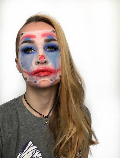 istock Creative makeup art on female face 1443969929