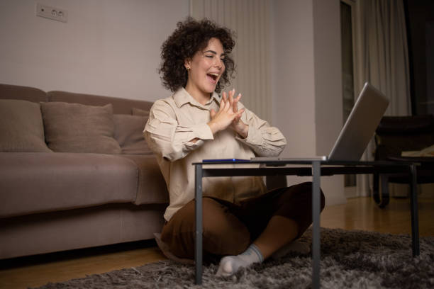 istock Woman working from home 1443970609