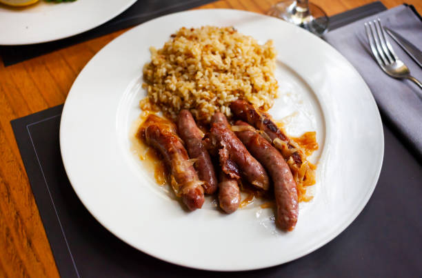 istock White wine sausages with rice, Spanish cuisine 1443986669