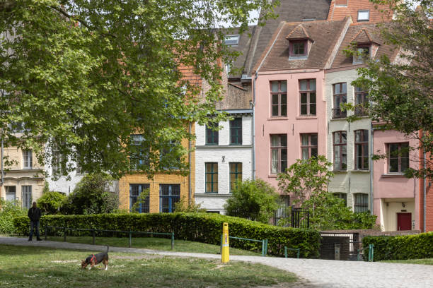LIlle, France - May 4, 2022; old street in Lille