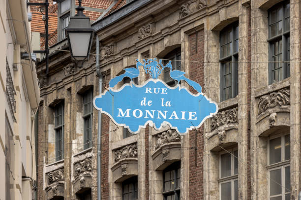 LIlle, France - May 4, 2022; old street in Lille