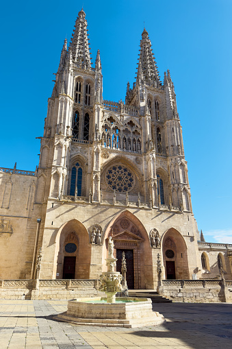 Cathedral of Saint Mary, in Burgos, Spain. High quality photography