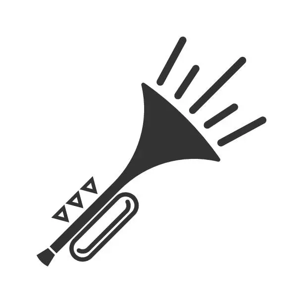 Vector illustration of Trumpet logo icon design