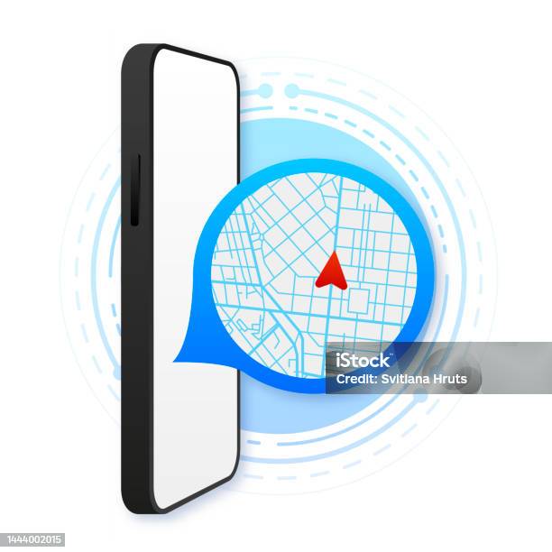 Map Gps Navigation App Mobile Map Application Smartphone App Search Map ...