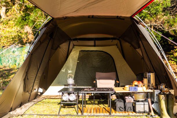 istock High end luxury tent interior cooking and relaxation area 1444003800
