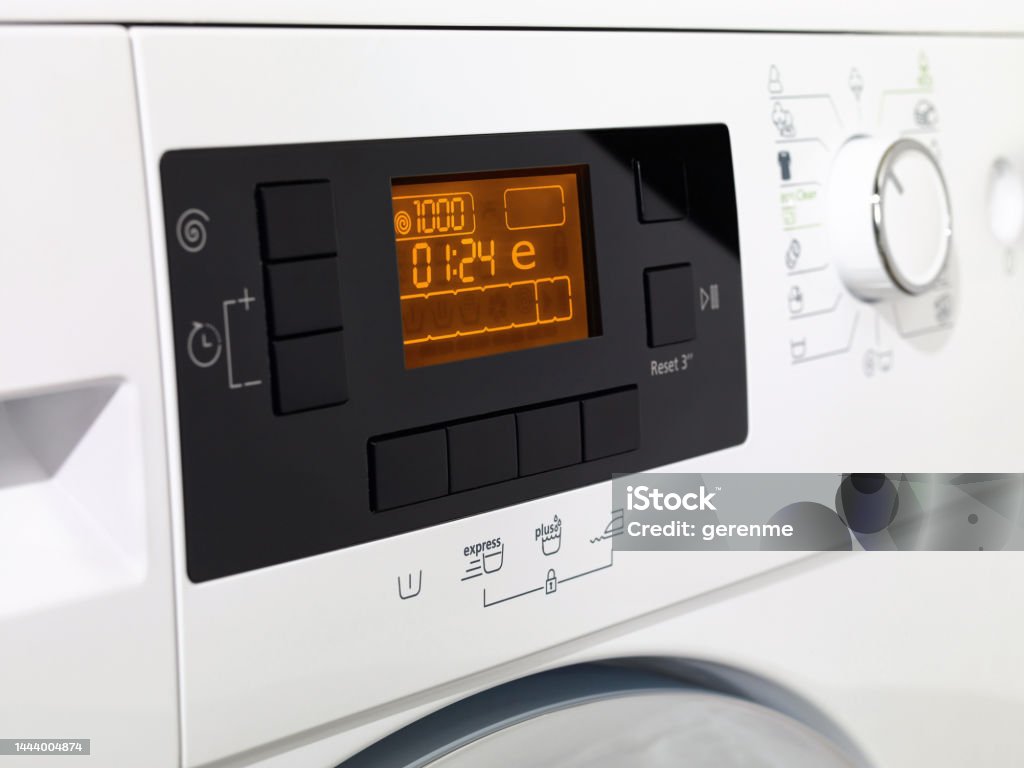Washing Machine Control Panel Stock Photo - Download Image Now ...
