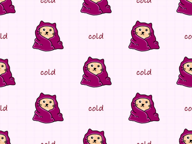 холодные бесшовные узоры на розовом фоне - vector frozen pixelated multi colored stock illustrations