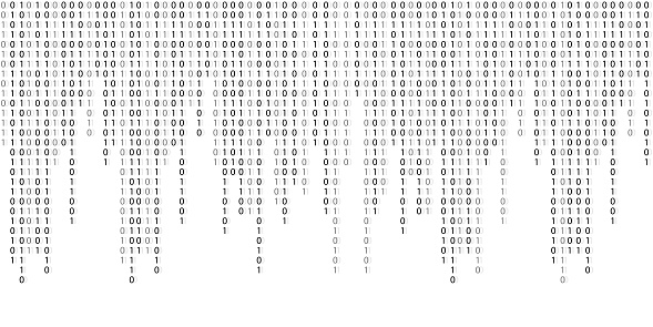 Numbers falling down big data information background