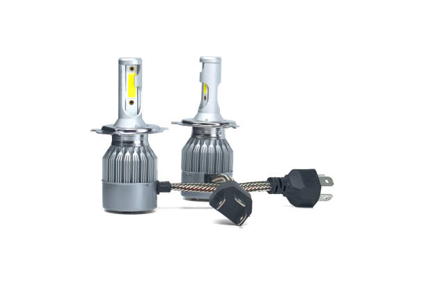 istock Vehicles H4 LED headlight bulbs isolated on white 1444042095