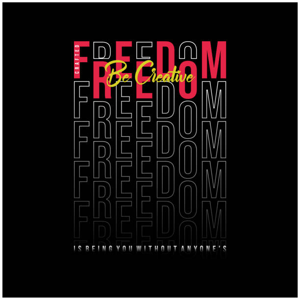 Freedom styled vector t-shirt and apparel design, typography, print, Freedom styled vector t-shirt and apparel design, typography, print, graphic t shirt stock illustrations