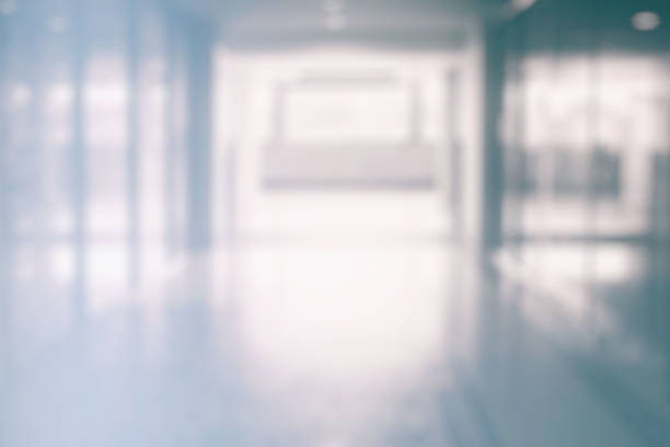 istock White Blurred Interior of Hallway Background with Cool Bokeh. 1444065433