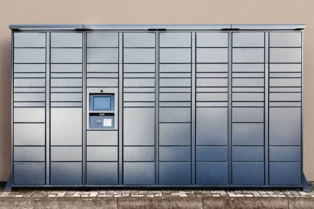 istock Contactless pick up and drop off locker for storage and packages 1444068175
