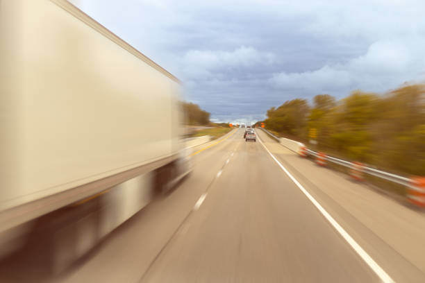 istock Truck on hiway road 1444072781